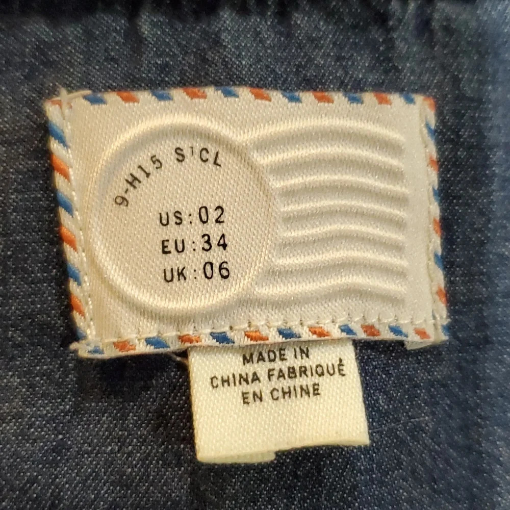 Anthropologie postmark chambray floral button up long sleeve shirt - Picture 5 of 7